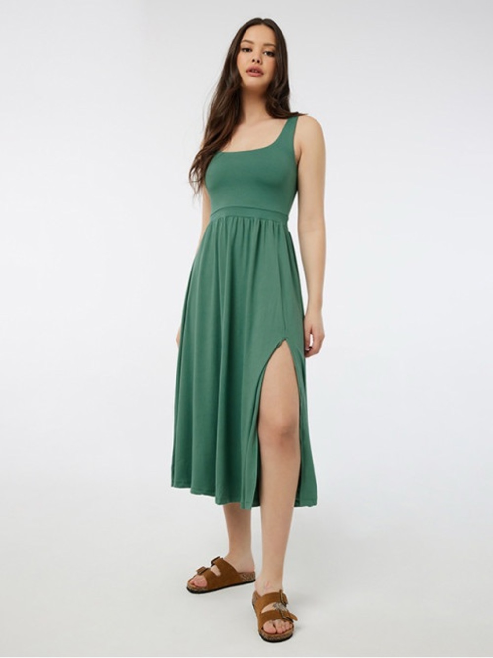 Ardene XL Sleeveless Midi Dress with Side Slit